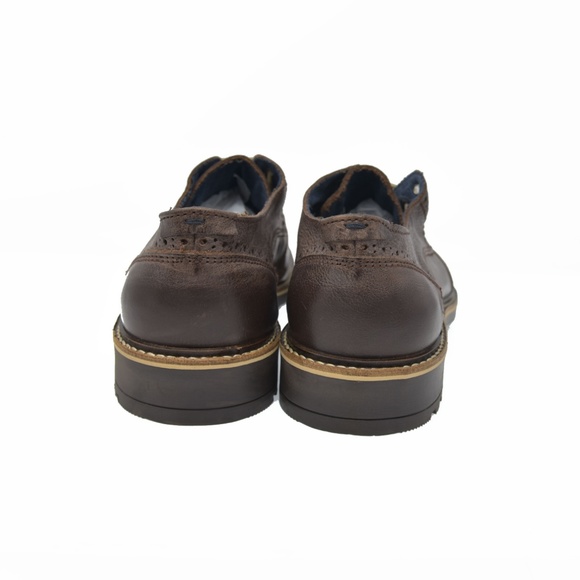 *BATA Sz 10.5 Brown Leather Oxford Wingtip Shoes main image 4